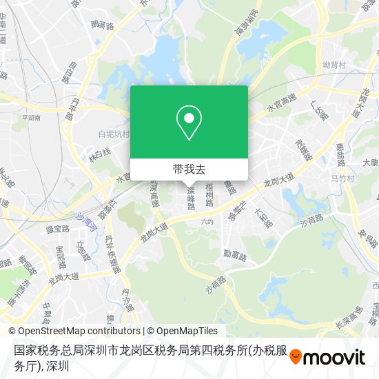国家税务总局深圳市龙岗区税务局第四税务所(办税服务厅)地图