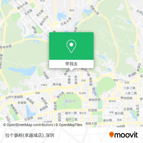 拉个肠粉(卓越城店)地图