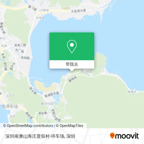 深圳南澳山海庄度假村-停车场地图