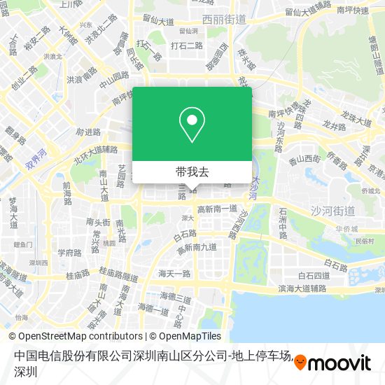 中国电信股份有限公司深圳南山区分公司-地上停车场地图