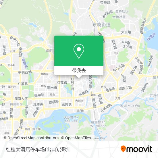 红桂大酒店停车场(出口)地图