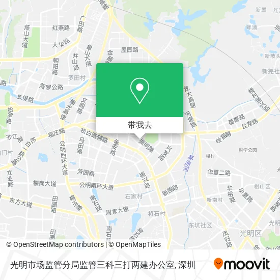 光明市场监管分局监管三科三打两建办公室地图