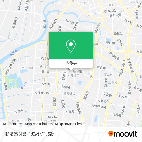 新港湾时装广场-北门地图