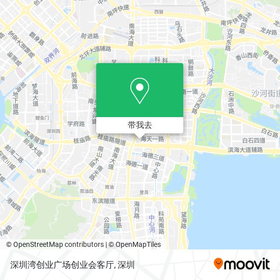 深圳湾创业广场创业会客厅地图