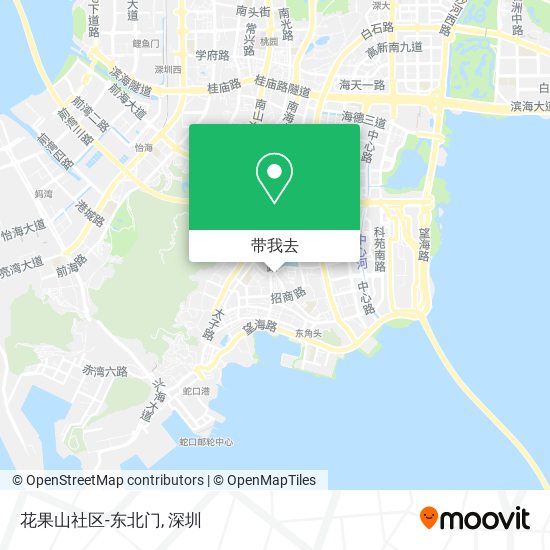 花果山社区-东北门地图