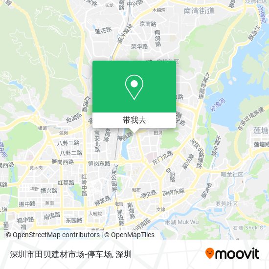 深圳市田贝建材市场-停车场地图