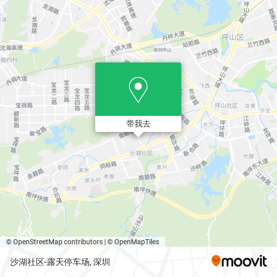 沙湖社区-露天停车场地图