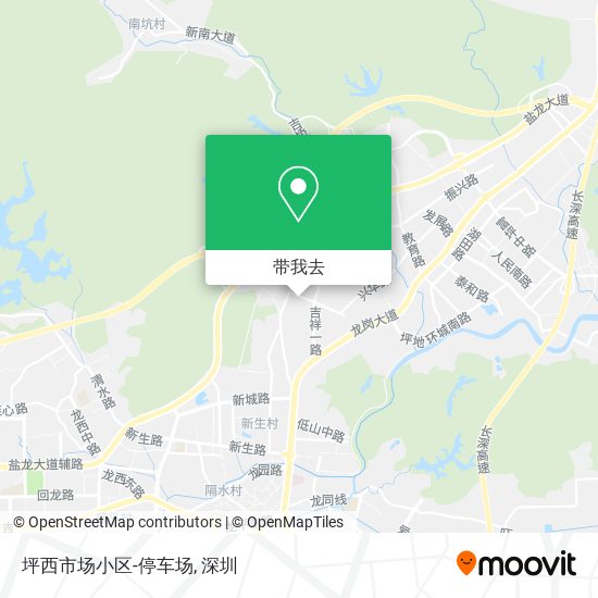 坪西市场小区-停车场地图