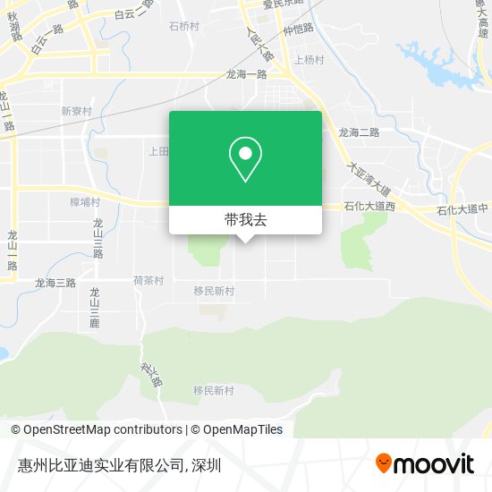 惠州比亚迪实业有限公司地图