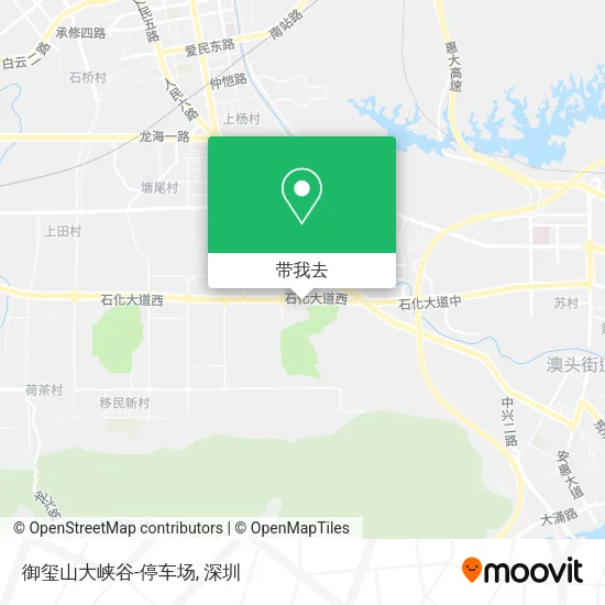 御玺山大峡谷-停车场地图