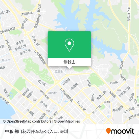 中粮澜山花园停车场-出入口地图