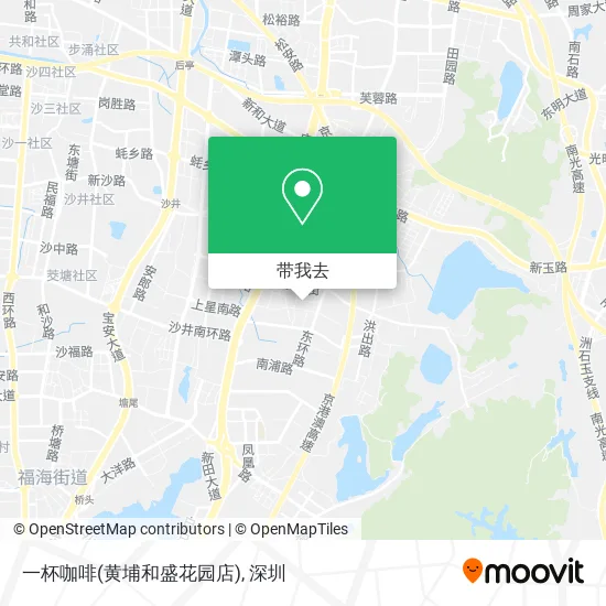 一杯咖啡(黄埔和盛花园店)地图