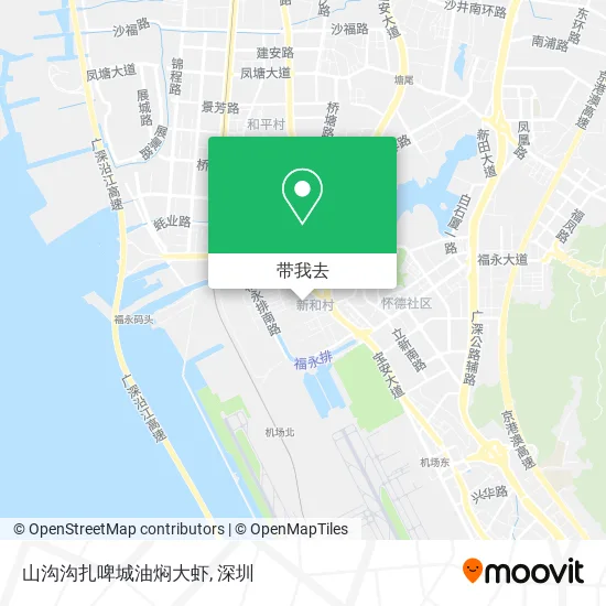 山沟沟扎啤城油焖大虾地图
