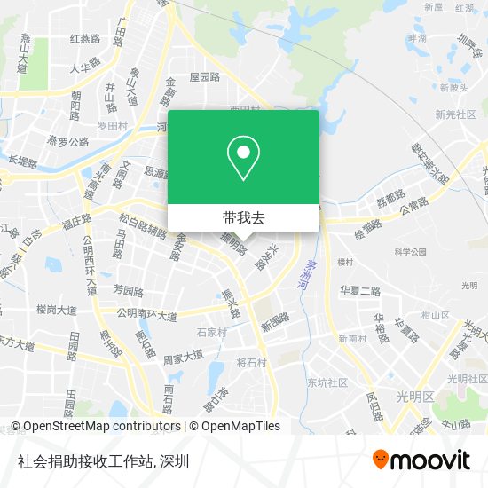 社会捐助接收工作站地图