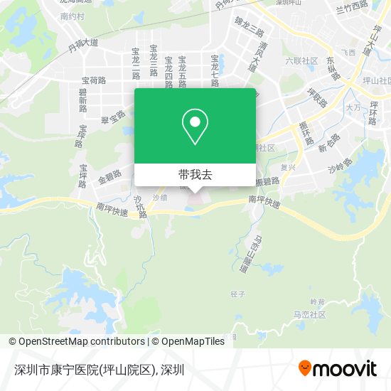 深圳市康宁医院(坪山院区)地图