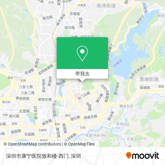 深圳市康宁医院致和楼-西门地图