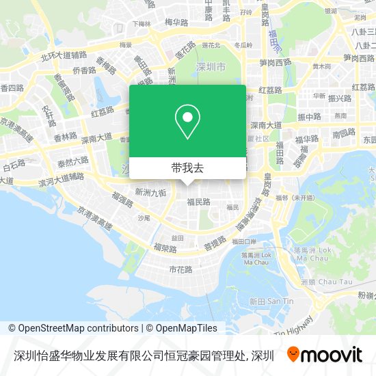 深圳怡盛华物业发展有限公司恒冠豪园管理处地图