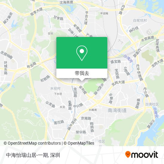中海怡瑞山居-一期地图