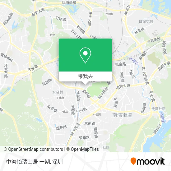 中海怡瑞山居-一期地图
