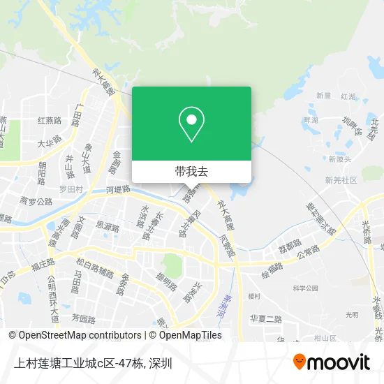 上村莲塘工业城c区-47栋地图