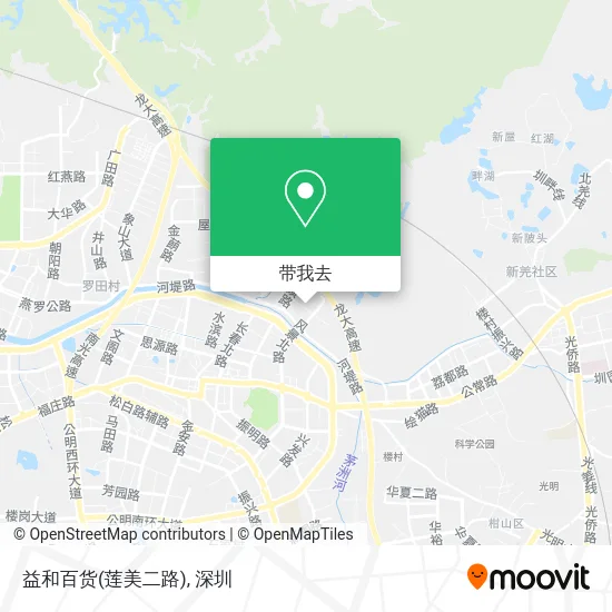 益和百货(莲美二路)地图