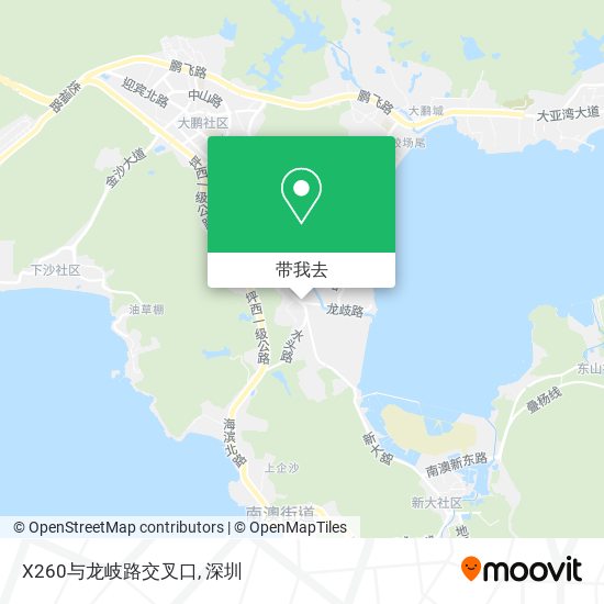 X260与龙岐路交叉口地图