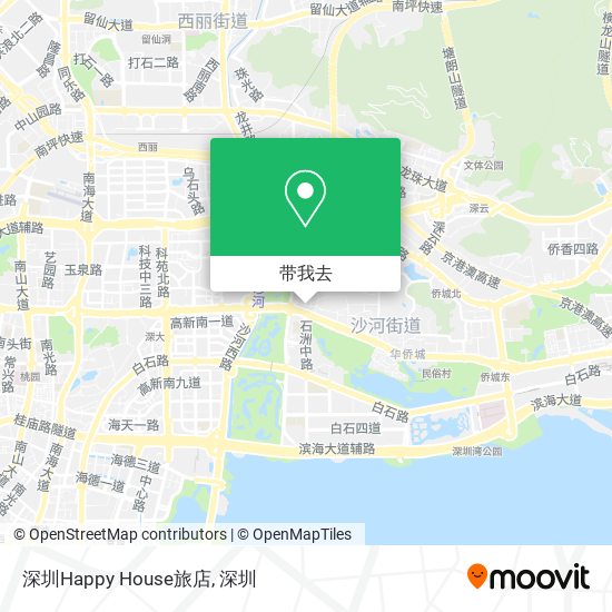 深圳Happy House旅店地图