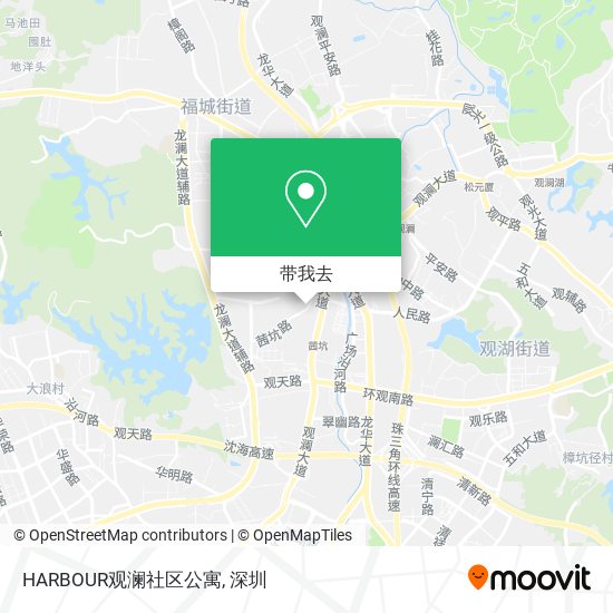 HARBOUR观澜社区公寓地图
