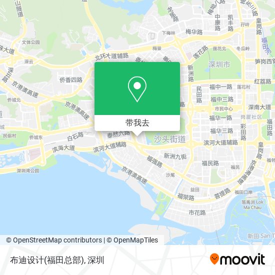 布迪设计(福田总部)地图