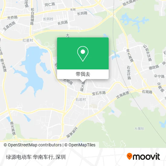 绿源电动车  华南车行地图