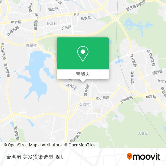 金名剪  美发烫染造型地图