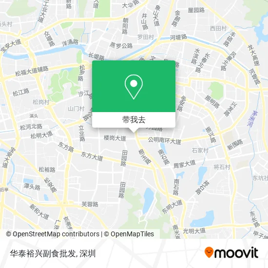 华泰裕兴副食批发地图