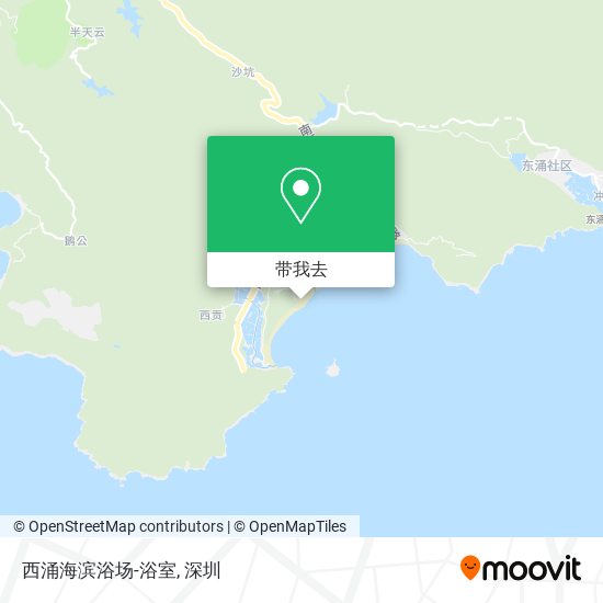 西涌海滨浴场-浴室地图