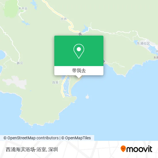 西涌海滨浴场-浴室地图