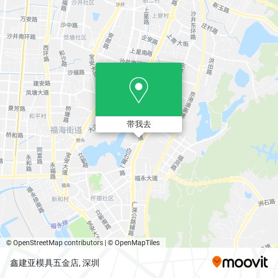 鑫建亚模具五金店地图