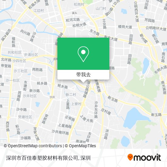 深圳市百佳泰塑胶材料有限公司地图