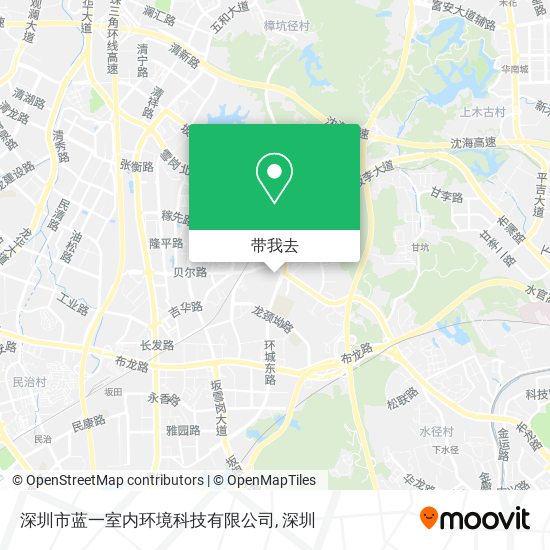 深圳市蓝一室内环境科技有限公司地图