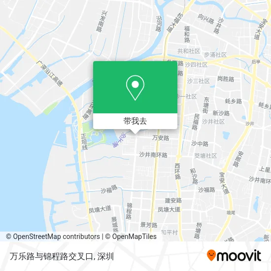 万乐路与锦程路交叉口地图