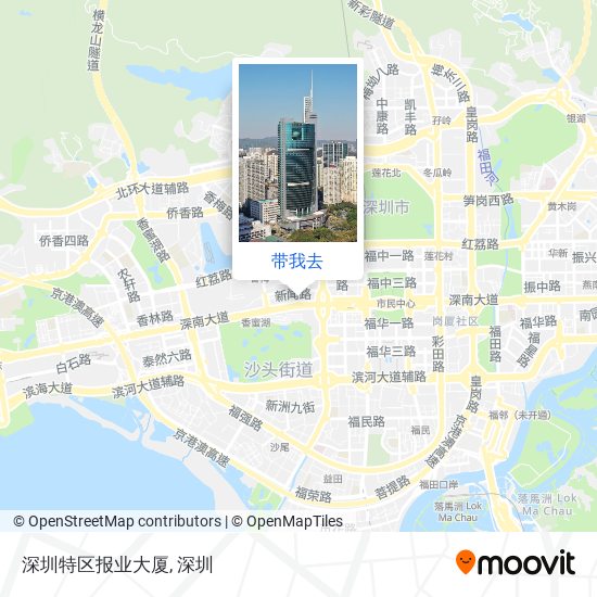 深圳特区报业大厦地图