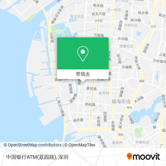 中国银行ATM(荔园路)地图