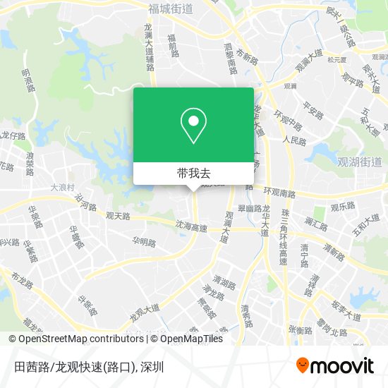 田茜路/龙观快速(路口)地图