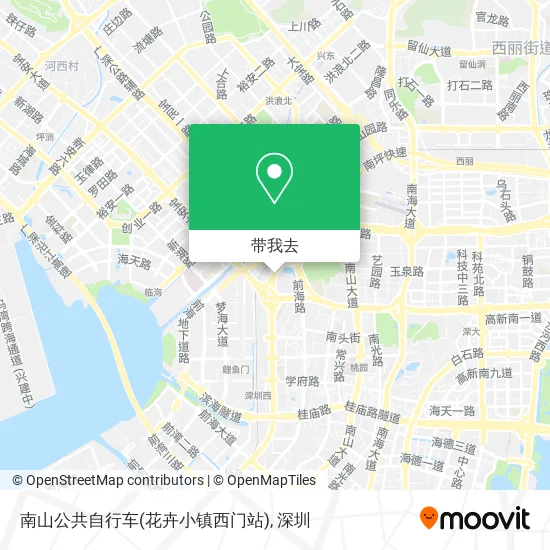 南山公共自行车(花卉小镇西门站)地图