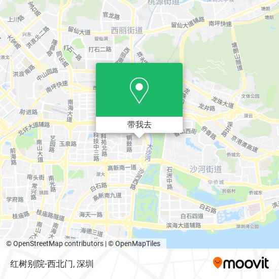 红树别院-西北门地图