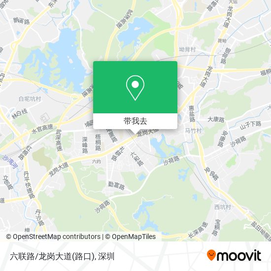 六联路/龙岗大道(路口)地图