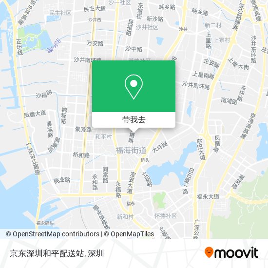 京东深圳和平配送站地图