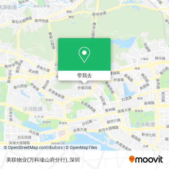 美联物业(万科瑧山府分行)地图