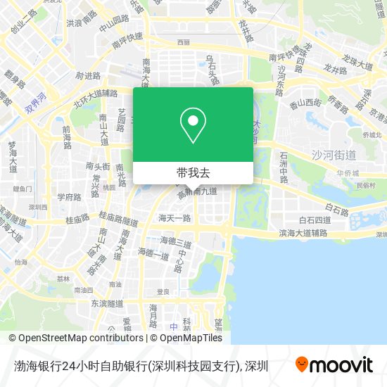 渤海银行24小时自助银行(深圳科技园支行)地图