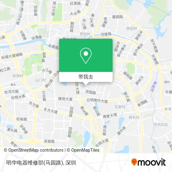 明华电器维修部(马园路)地图