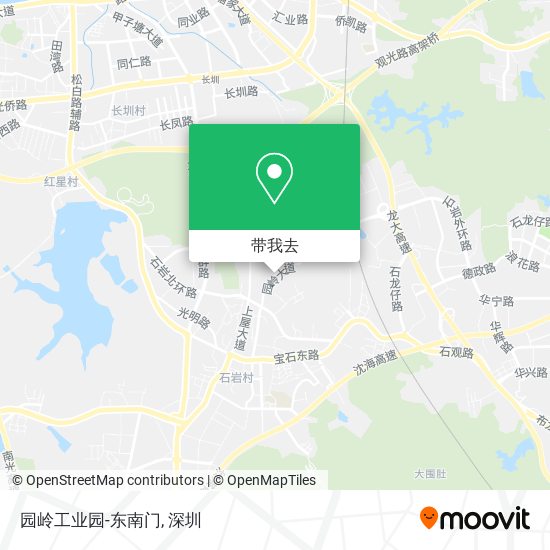 园岭工业园-东南门地图