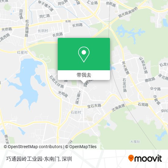 巧通园岭工业园-东南门地图